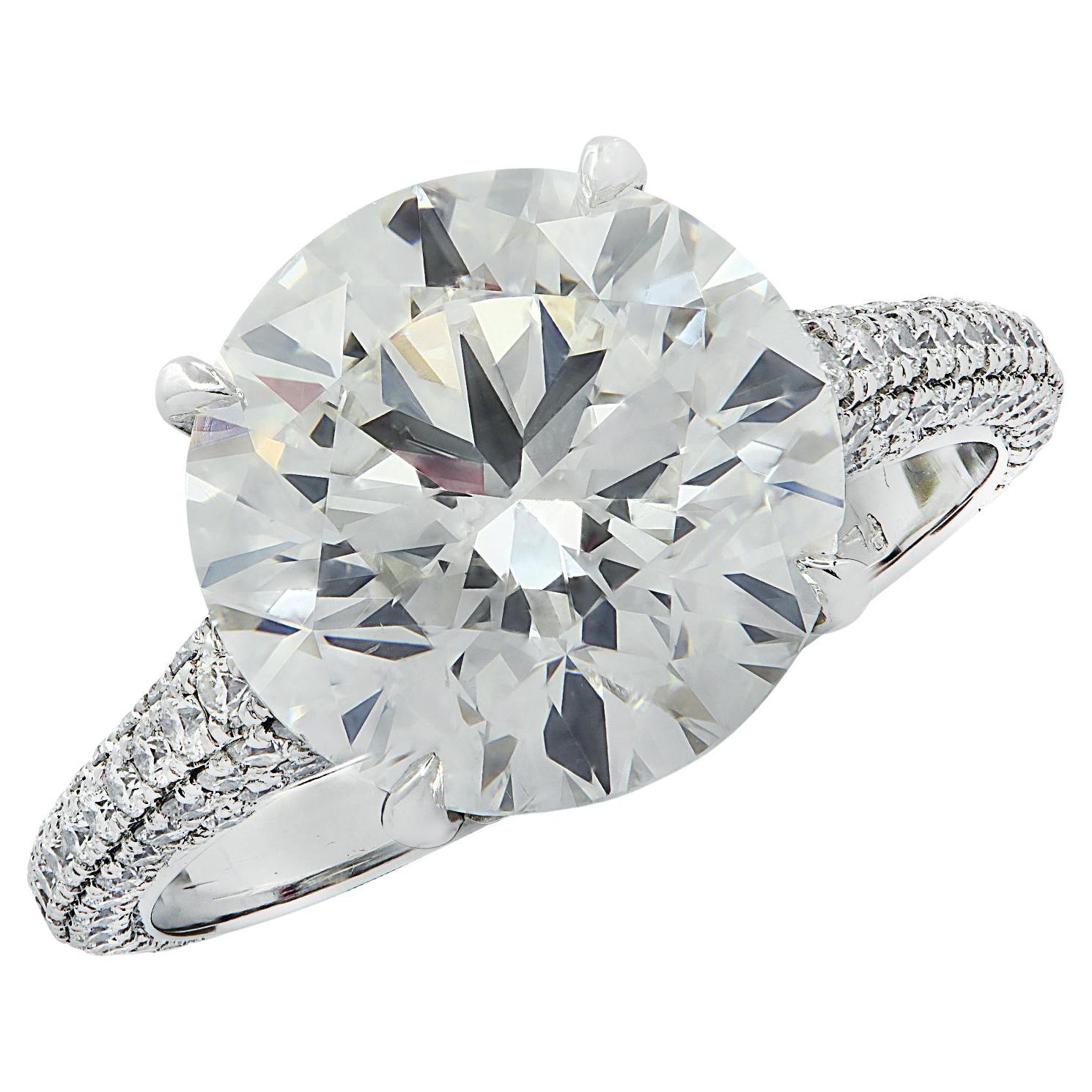 Vivid Diamonds GIA Certified 5.01 Carat Diamond Engagement Ring