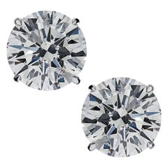 Vivid Diamonds Orecchini con perno solitario di diamanti certificati GIA da 5.01 carati