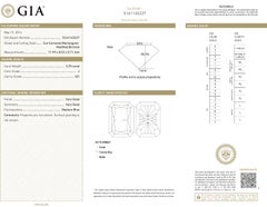 Vivid Diamonds Anello di fidanzamento con diamante a taglio radiante certificato GIA da 5,25 carati