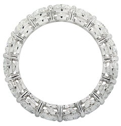 Vivid Diamonds GIA Certified 5.60 Carat Diamond Eternity Band