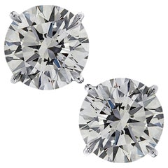 Vivid Diamonds GIA Certified 6.10 Carat Diamond Stud Earrings Vivid Diamonds GIA Certified 6.10 Carat Diamond Stud Earrings