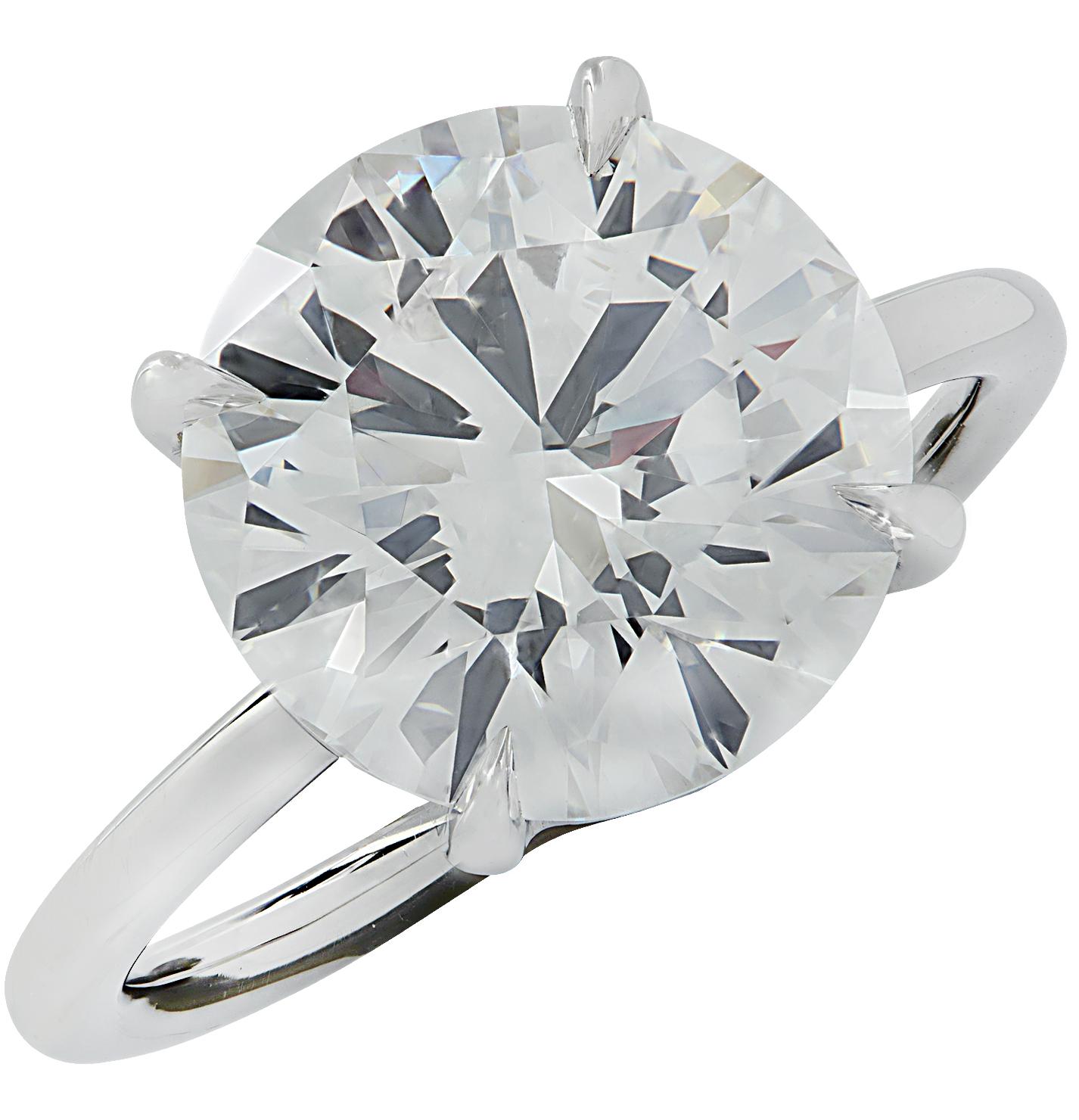 Vivid Diamonds Bague de fiançailles avec diamants de 7,48 carats certifiés GIA Neuf - En vente à Miami, FL