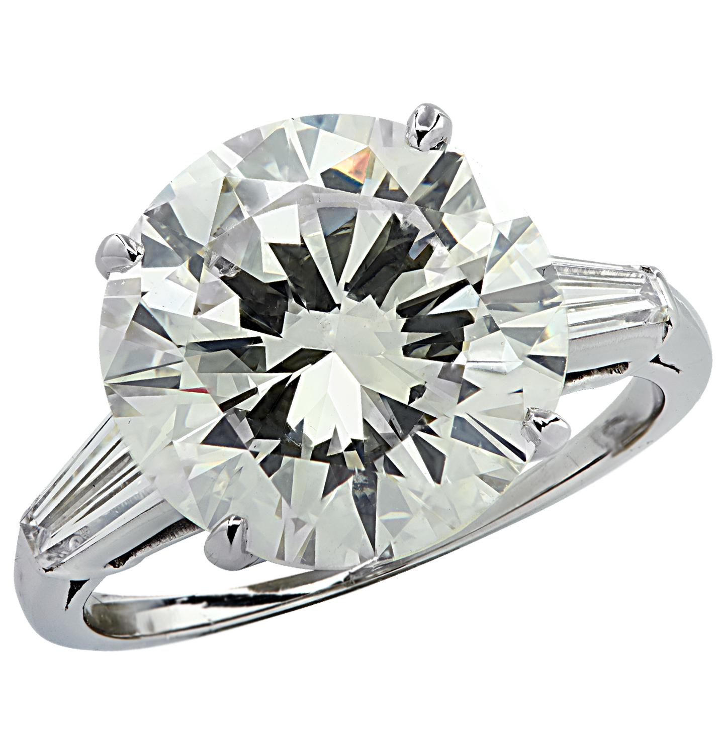 Modern Vivid Diamonds GIA Certified 7.81 Carat Diamond Engagement Ring