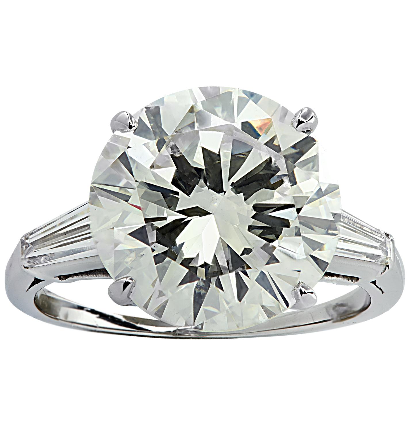 Vivid Diamonds GIA Certified 7.81 Carat Diamond Engagement Ring 1