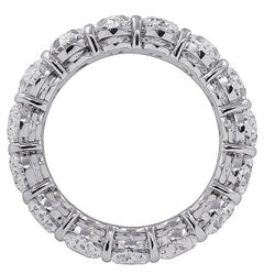 Vivid Diamonds GIA Certified 7.90 Carat Oval Eternity Band
