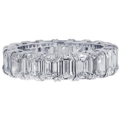 Vivid Diamonds GIA Certified 8.02 Carat Diamond Eternity Band