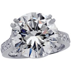 Vivid Diamonds GIA Certified 8.06 Carat Diamond Engagement Ring