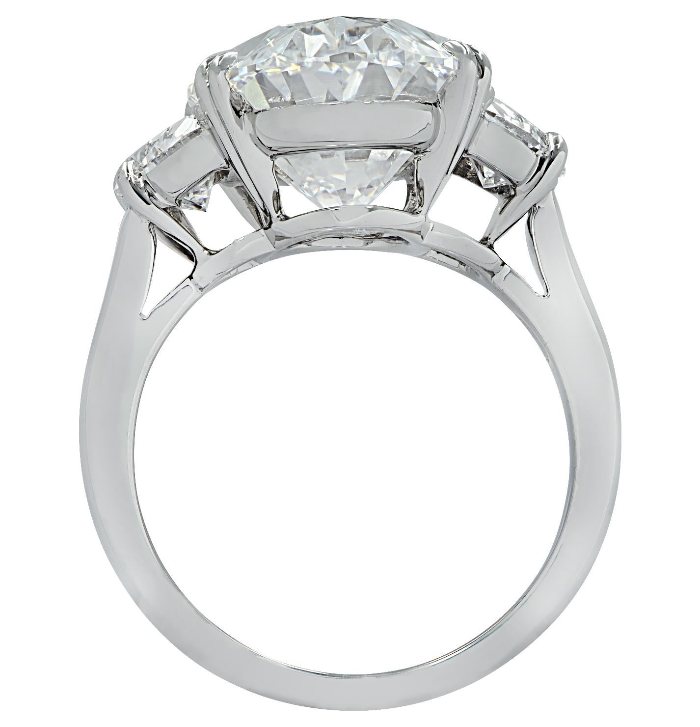 Modern Vivid Diamonds GIA Certified 8.87 Carat Oval Diamond Engagement Ring