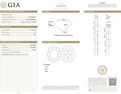 Vivid Diamonds GIA Certified 9.17 Carat Cushion Brilliant Cut Engagement Ring