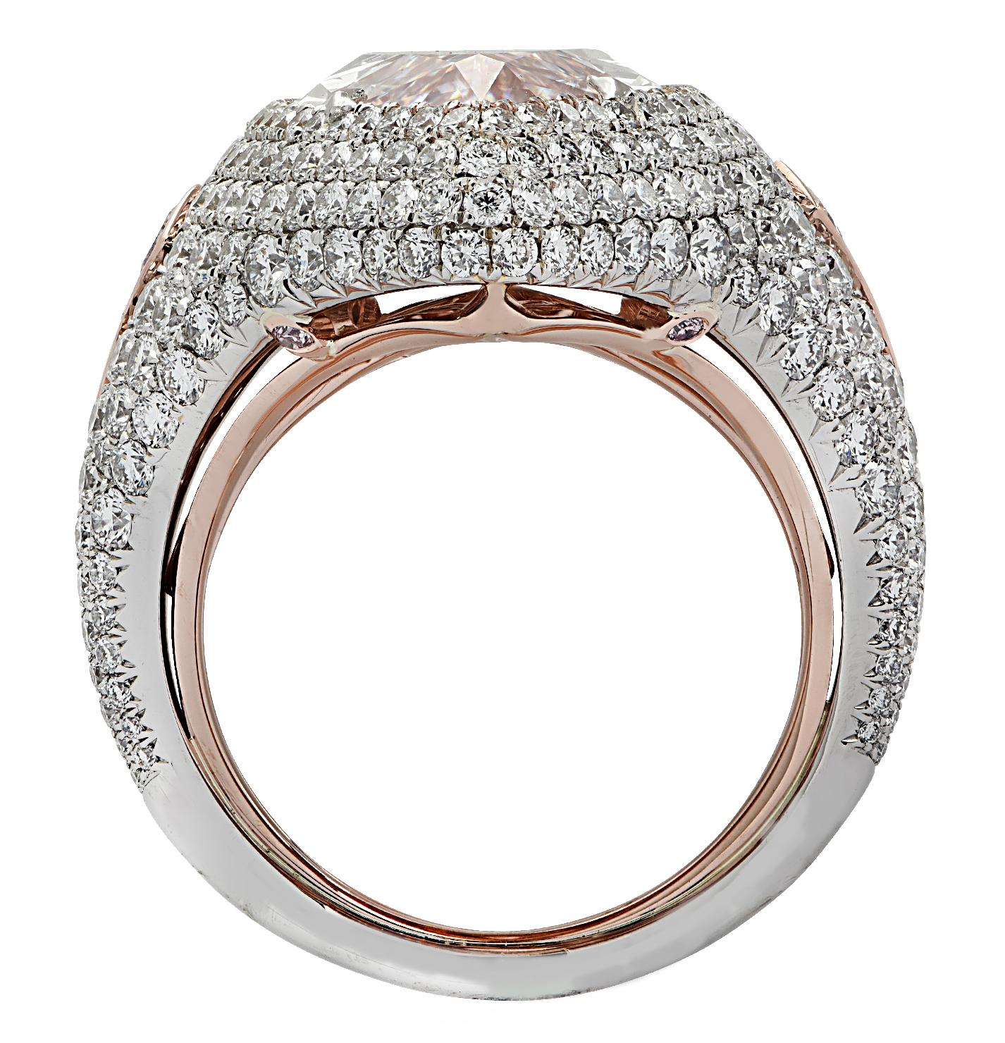 pink marquise diamond ring