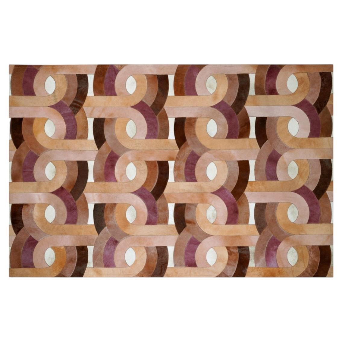 Tapis personnalisable « Psychedelic Paradiso Blush » en grand format : une expression éclatante