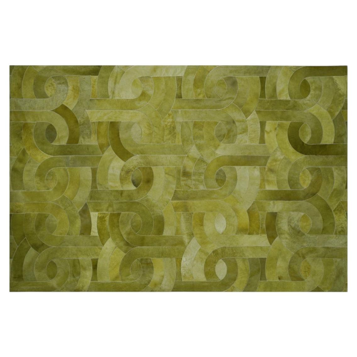 Tapis personnalisable « Psychedelic Paradiso Chartuese » aux couleurs vives, format XL