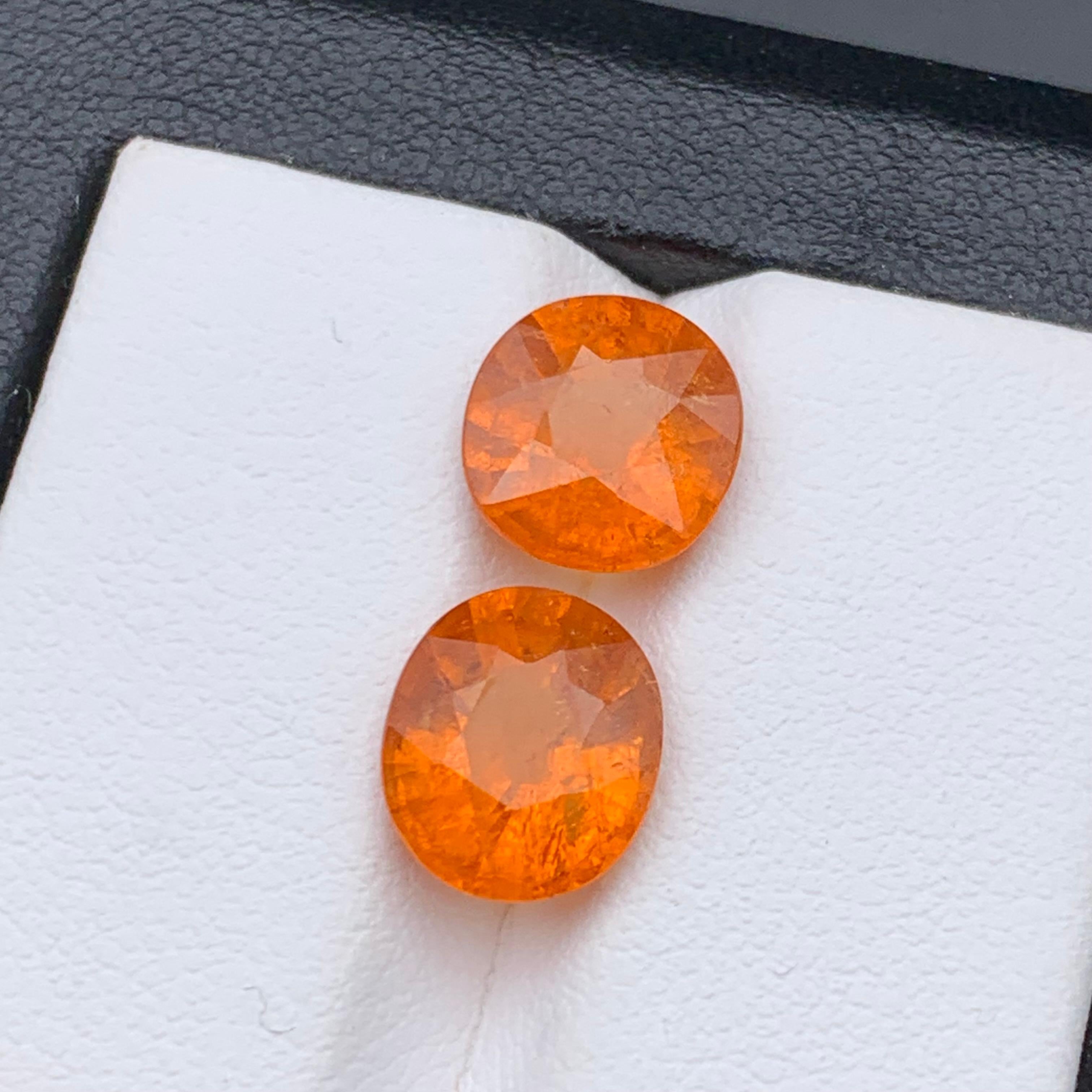 Vivid Fanta Orange Natural Spessartite/Spessartine/Mandarin Garnet 7.20 Ct-Jewel For Sale 6