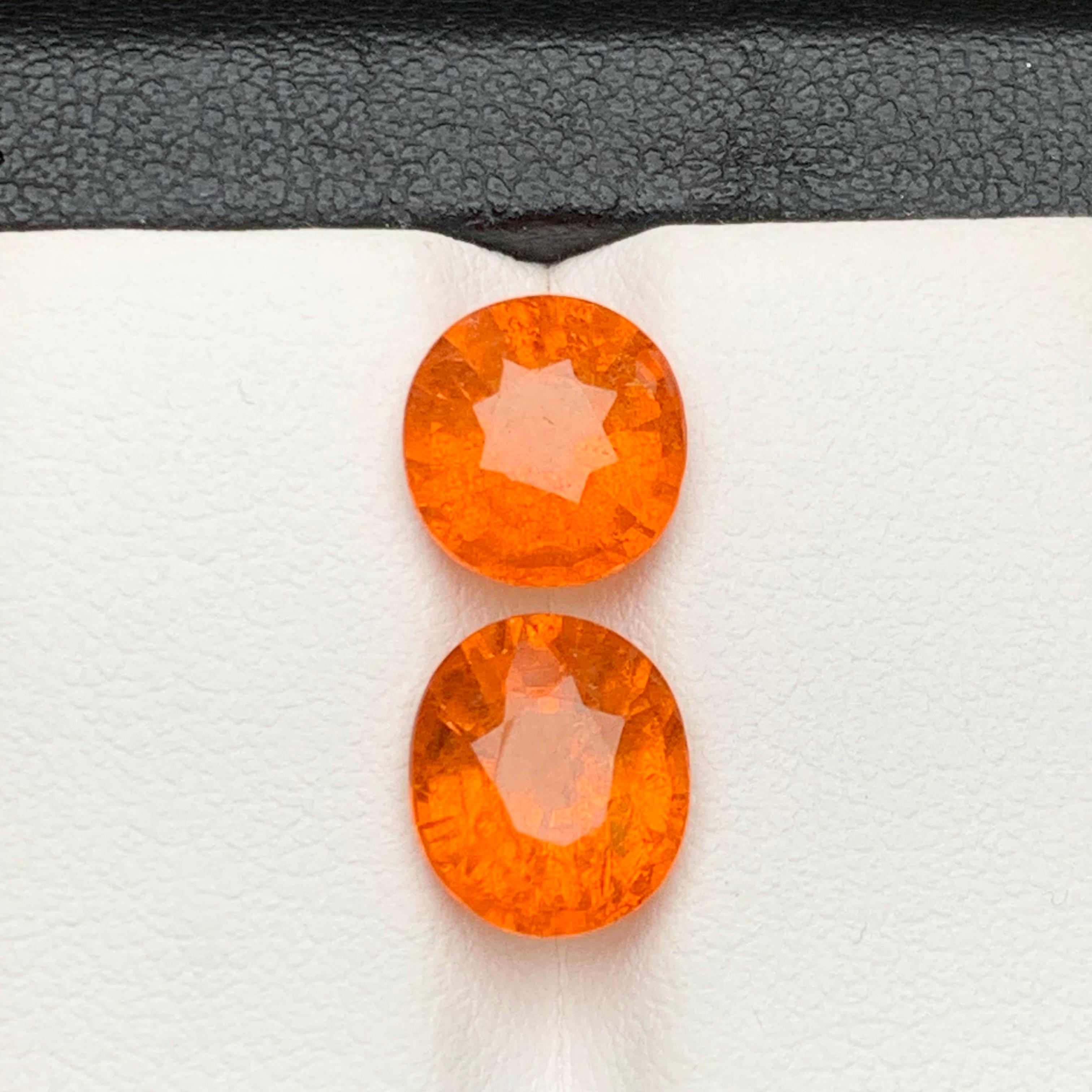 Contemporary Vivid Fanta Orange Natural Spessartite/Spessartine/Mandarin Garnet 7.20 Ct-Jewel For Sale
