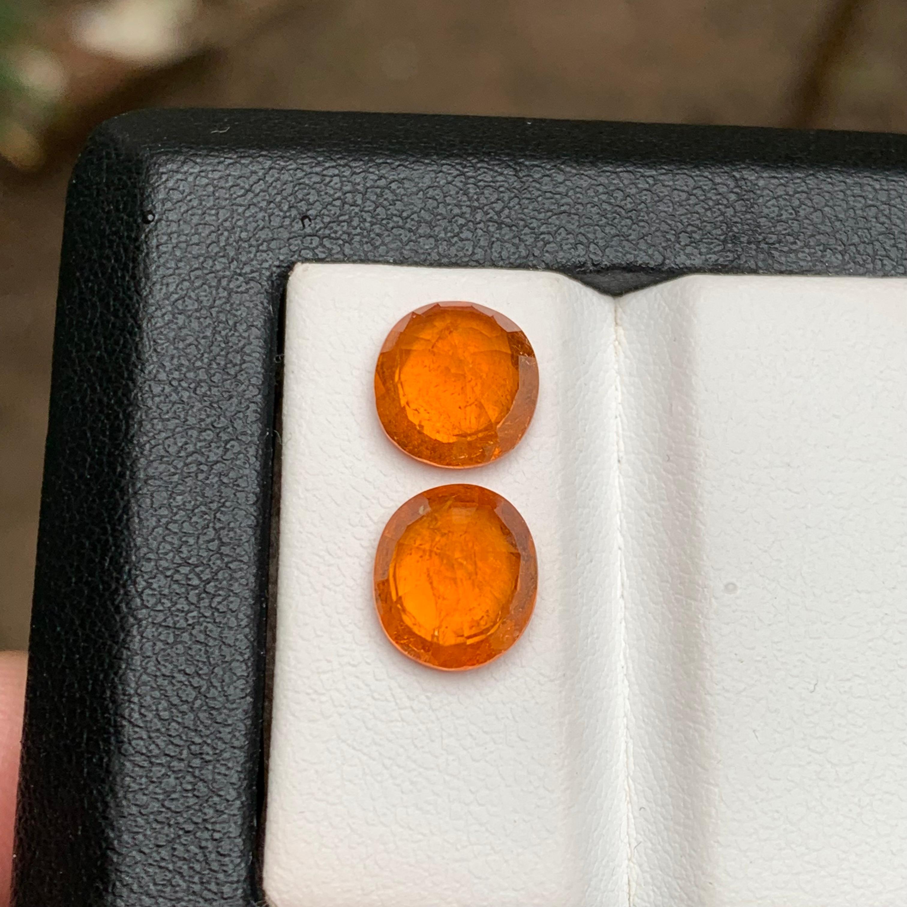 Vivid Fanta Orange Natural Spessartite/Spessartine/Mandarin Garnet 7.20 Ct-Jewel In New Condition For Sale In Peshawar, PK