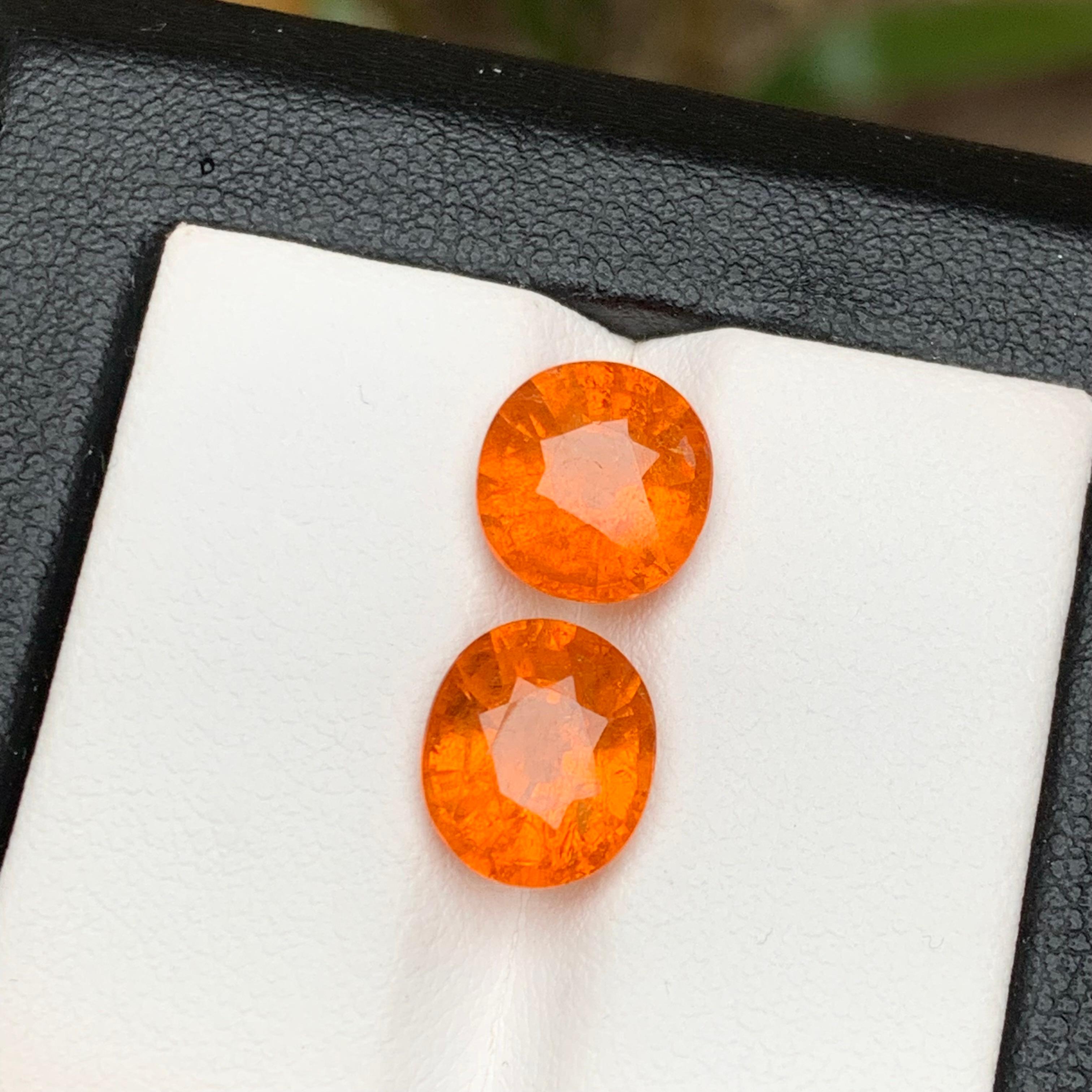 Vivid Fanta Orange Natural Spessartite/Spessartine/Mandarin Garnet 7.20 Ct-Jewel For Sale 2