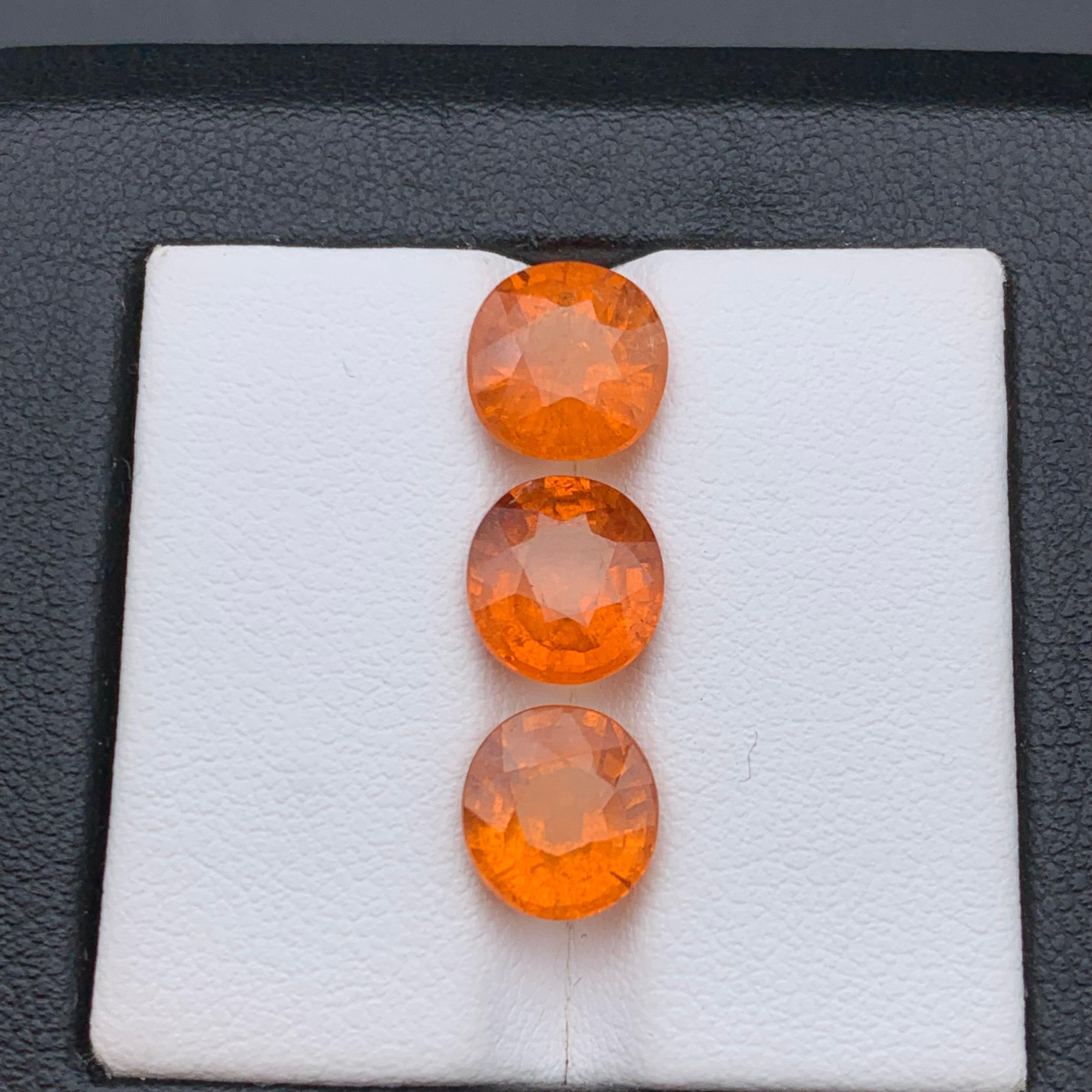 Espesartita natural de color naranja fanta vivo/Granate mandarín 8.60 Ct-Joya en Nuevo estado para la venta en Peshawar, PK