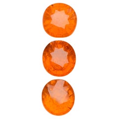 Espesartita natural de color naranja fanta vivo/Granate mandarín 8.60 Ct-Joya