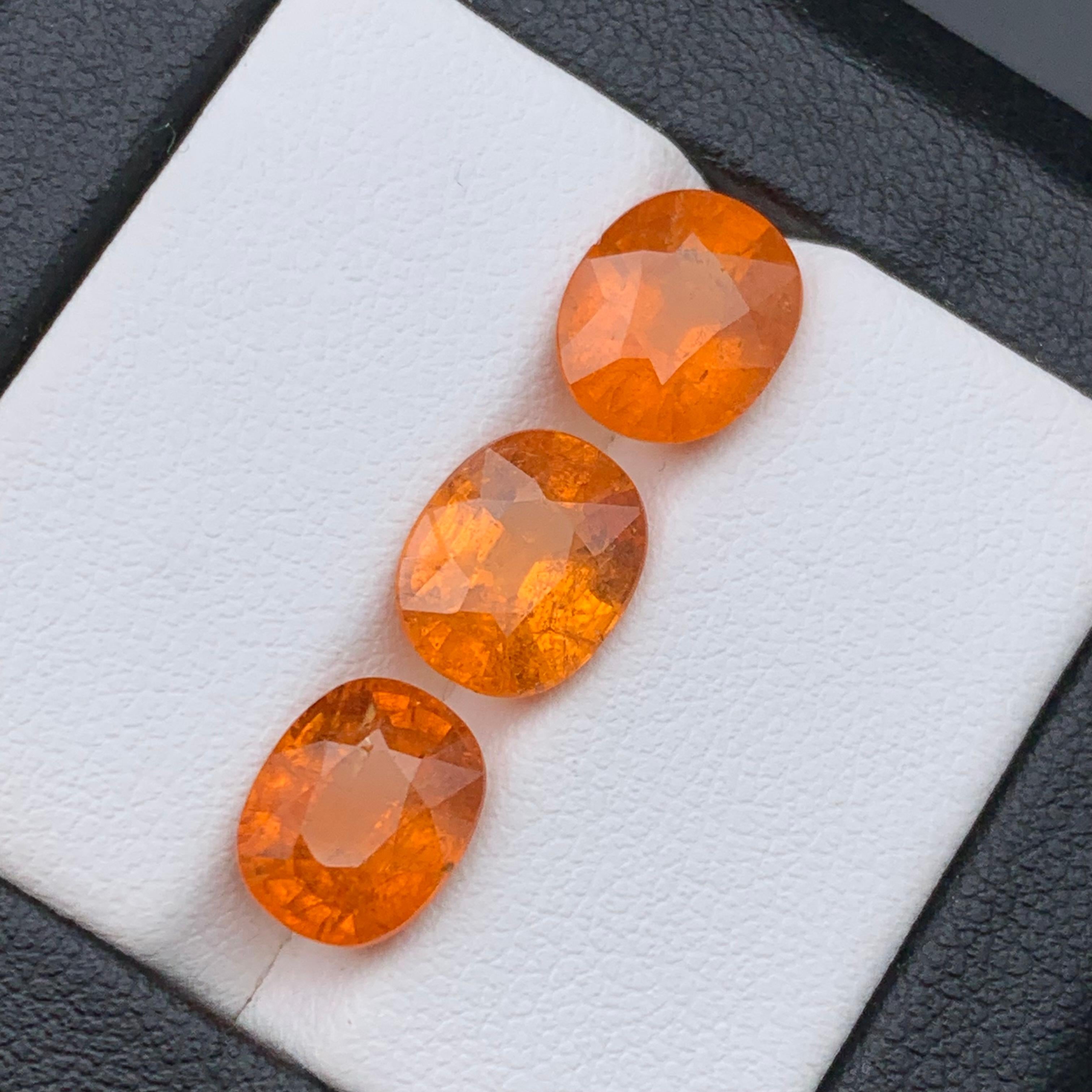 Vivid Fanta Orange Natürlicher Spessartit/Spessartine/Mandarin Granat 9,95 Karat-Schmuck im Angebot 5