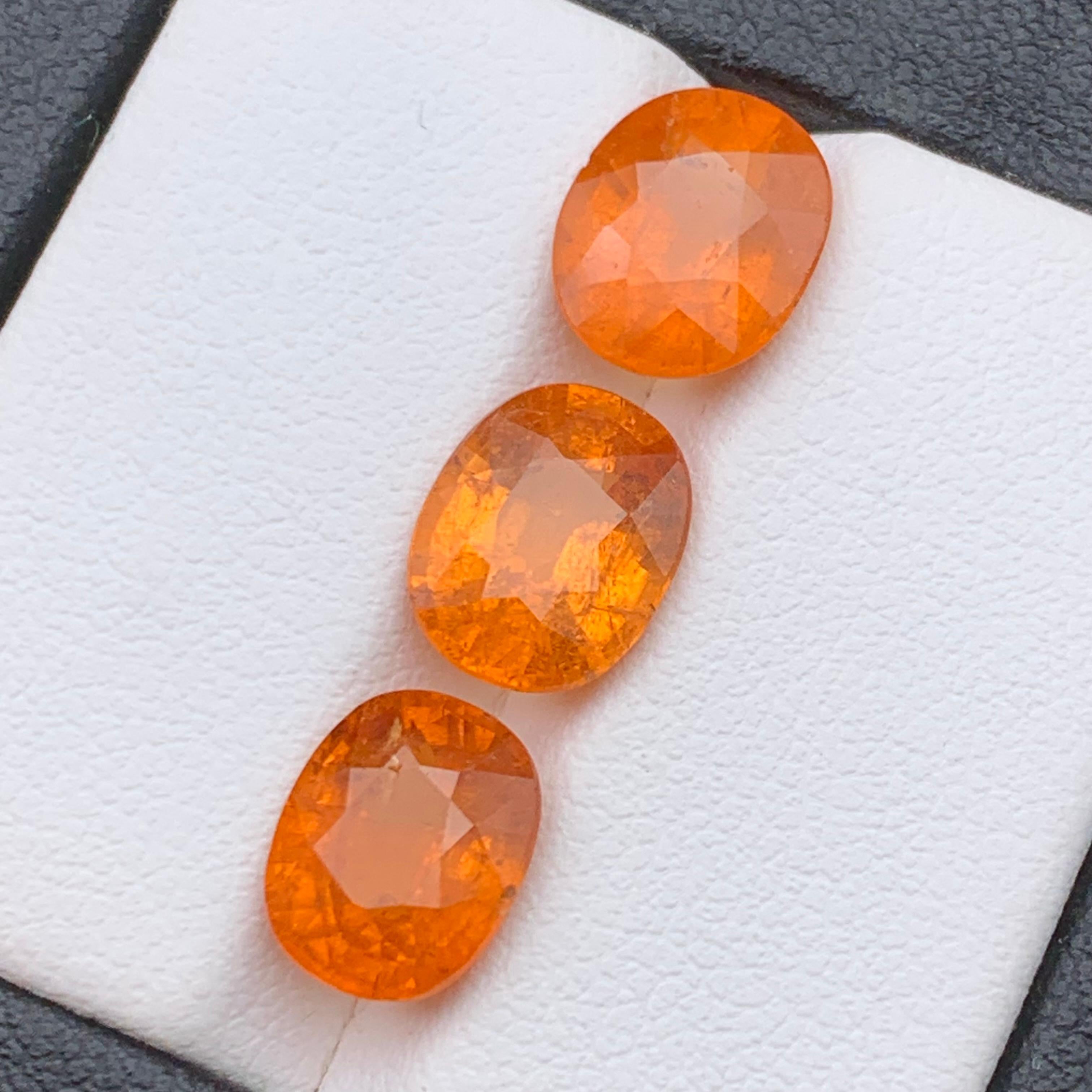 Vivid Fanta Orange Natürlicher Spessartit/Spessartine/Mandarin Granat 9,95 Karat-Schmuck im Angebot 6