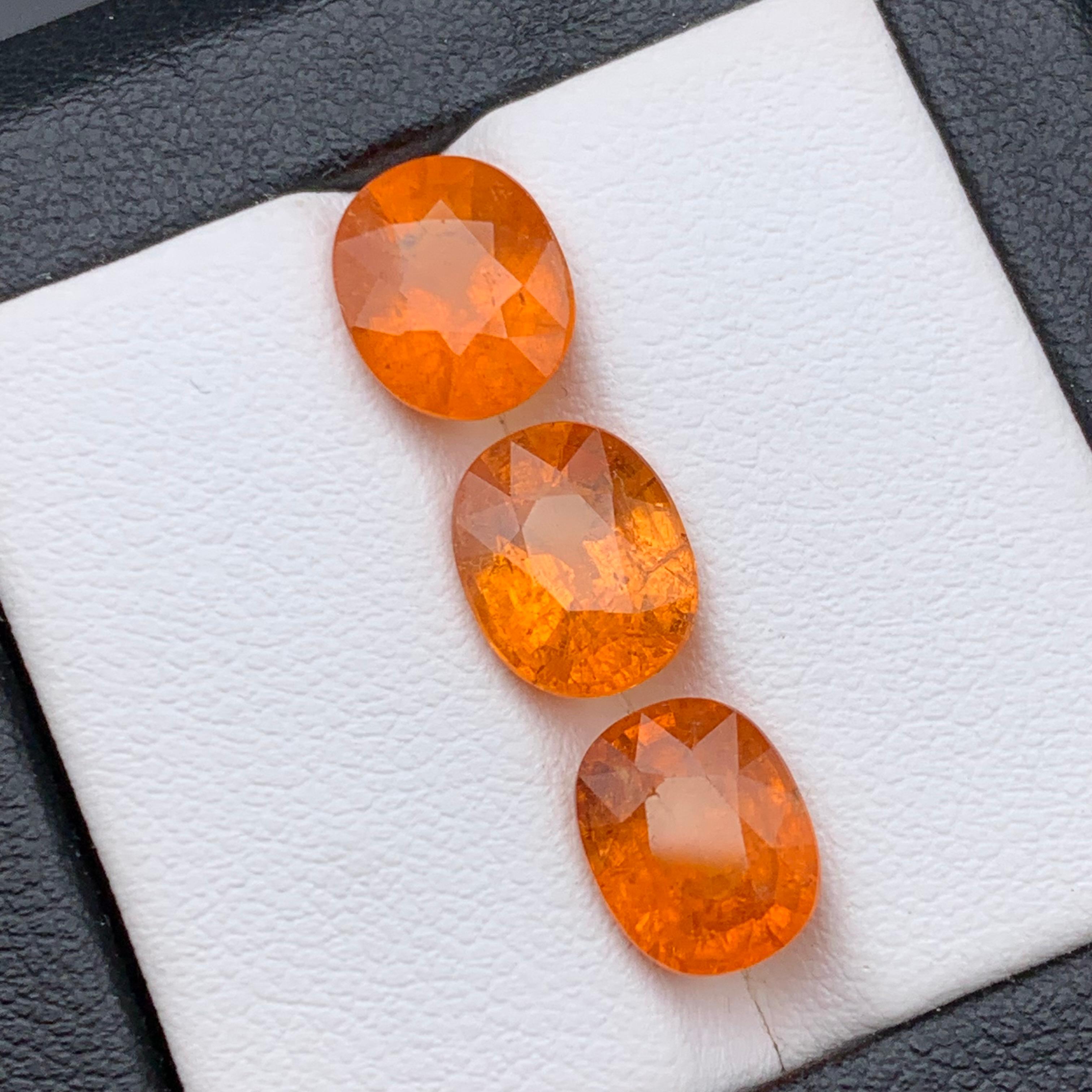 Vivid Fanta Orange Natürlicher Spessartit/Spessartine/Mandarin Granat 9,95 Karat-Schmuck (Zeitgenössisch) im Angebot