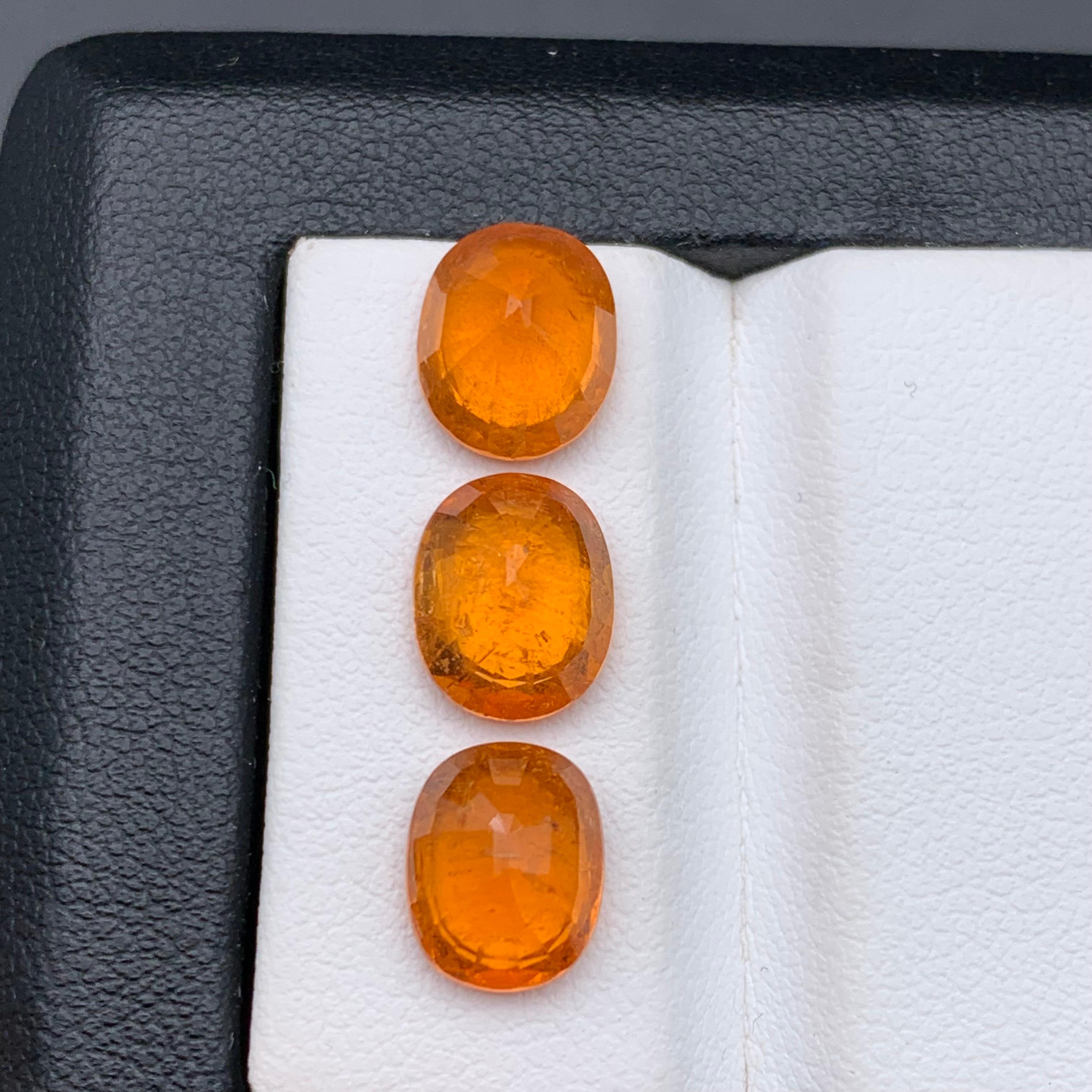 Vivid Fanta Orange Natürlicher Spessartit/Spessartine/Mandarin Granat 9,95 Karat-Schmuck für Damen oder Herren im Angebot