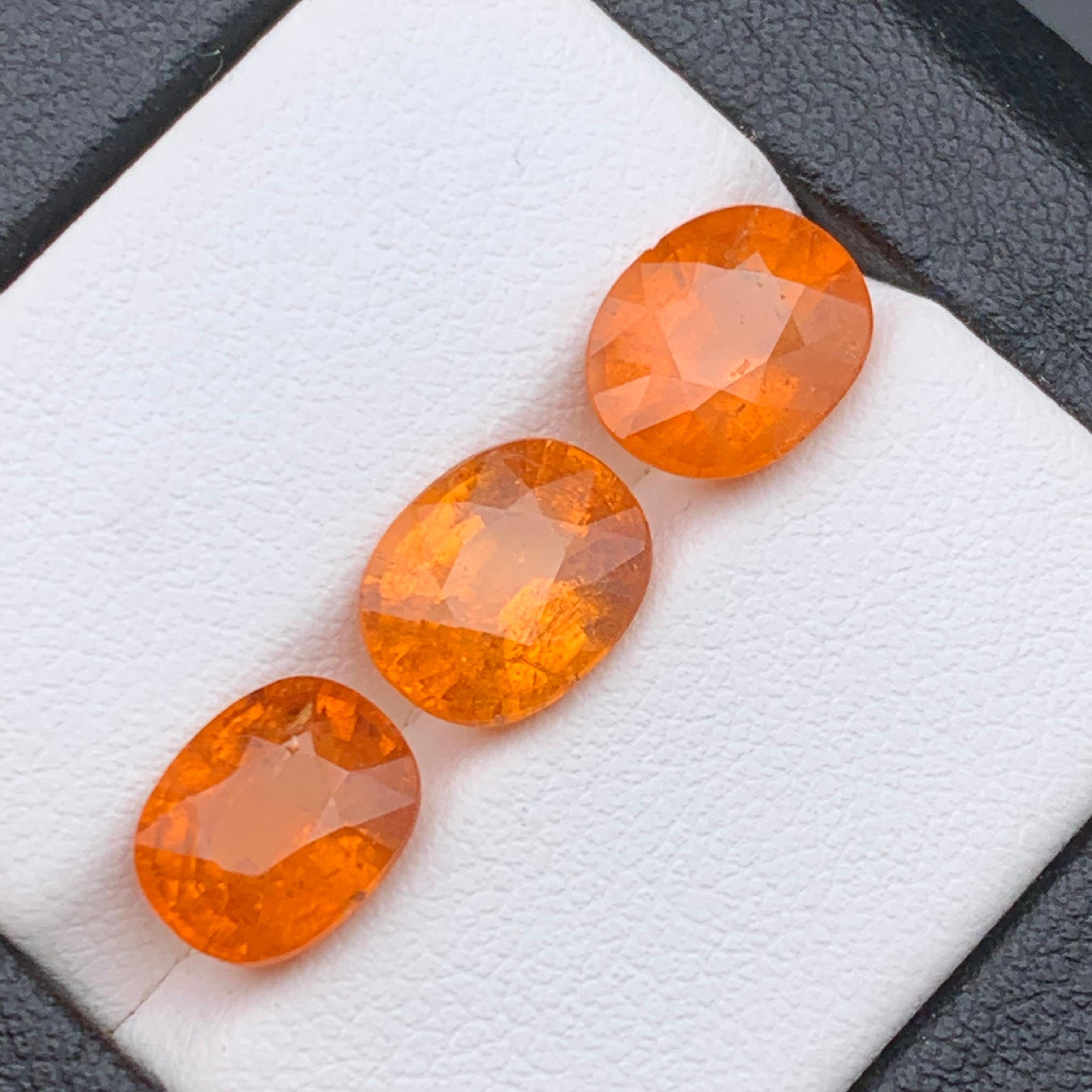 Vivid Fanta Orange Natürlicher Spessartit/Spessartine/Mandarin Granat 9,95 Karat-Schmuck im Angebot 2