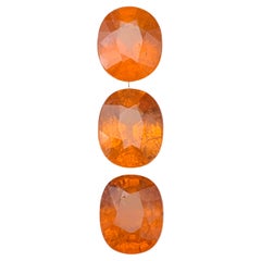 Espesartita natural de color naranja fanta vivo/Granate mandarín 9,95 Ct-Joya