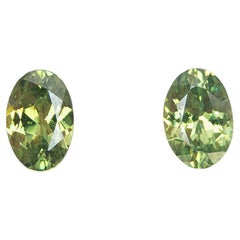 Vivid Green Demantoid Garnet Oval Cut 6x4mm - Loose Gemstone for Fine Jewelry