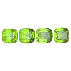 Vivid Green Natural Peridot Cushion Cut 10.87 Ct Loose Gemstone Parcel, Pakistan