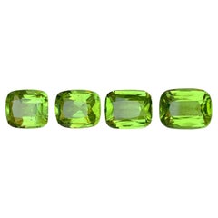 Vivid Green Natural Peridot Cushion Cut 11.12 Ct Loose Gemstone Parcel, Pakistan