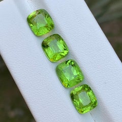 Vivid Green Natural Peridot Cushion Cut 12 Carat Loose Gemstone Parcel, Pakistan