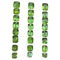 Peridoto naturale verde vivo taglio cuscino 37,87 carati Gemme sciolte Parcel