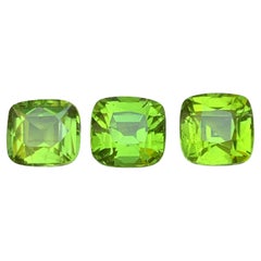 Vivid Green Natural Peridot Cushion Cut 6.90 Ct Loose Gemstone Parcel, Pakistan