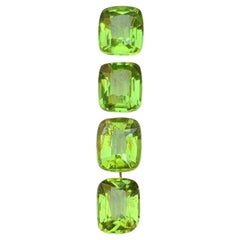Lebendiges Grün Natürlicher Peridot Kissenschliff 7.17 Karat Loser Edelstein Paket, Pakistan