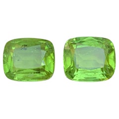 Peridoto naturale verde vivo con taglio a cuscino da 8.38 carati, gemme sciolte per gioielli