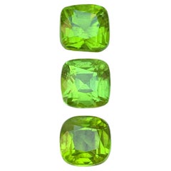 Vivid Green Natural Peridot Cushion Cut 9.25 Ct Loose Gemstone Parcel, Pakistan