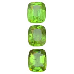 Vivid Green Natural Peridot Cushion Cut 9.73 Ct Loose Gemstone Parcel, Pakistan