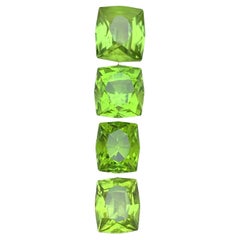 Vivid Green Natural Peridot Fancy Cushion Cut 8.41 Carat Loose Gemstones Parcel