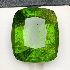 Vivid Green Natural Peridot Necklace Pendant Loose Gemstone 56.80 Ct Cushion Cut