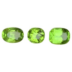 Vivid Green Natural Peridot Oval Cut 6.17 Carat Loose Gemstones Parcel, Pakistan