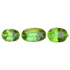 Lebendiges Grün Natürlicher Peridot Ovalschliff 6,52 Karat Lose Edelsteine Paket, Pakistan