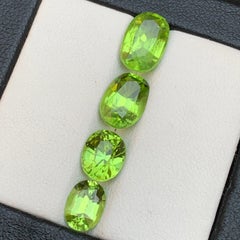 Vivid Green Natural Peridot Oval Cut 8 Carat Loose Gemstone Parcel for Jewelry