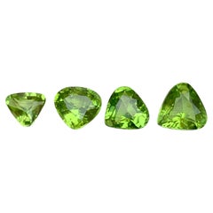 Vivid Green Natural Peridot Pear Cut 6.75 Carat Loose Gemstones Parcel, Pakistan