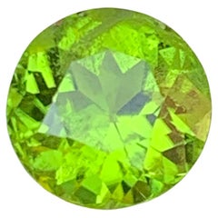 Vivid Green Natural Peridot Ring Lose Edelstein 3.60Ct Runde Brillantschliff-Jewel