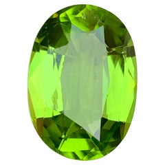 Vivid Green Natural Peridot Ring, Pendant Loose Gemstone 5.60Ct Oval CushionCut