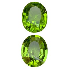 Vivid Green Natural Peridot Rings, Earrings Loose Gemstones 7.20Ct Oval Cushion