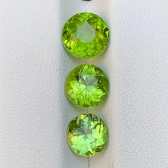 Peridoto naturale verde vivo taglio rotondo Brilliante 7 Carati Gemme sciolte Parcel