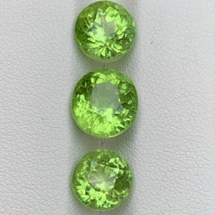 Peridoto naturale verde vivo taglio rotondo 12,25 carati Gemme sciolte pacco