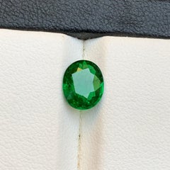 Vivid Green Natural Tsavorite Loose Gemstone 1.70 Ct Oval Cut for Ring-Jewelry
